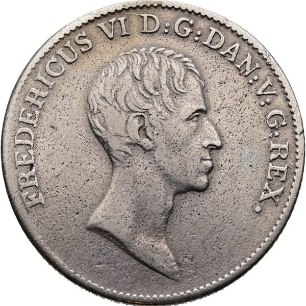 Frederik VI, speciedaler 1822, H 26D, Sieg 30.4, kv. 1+-1