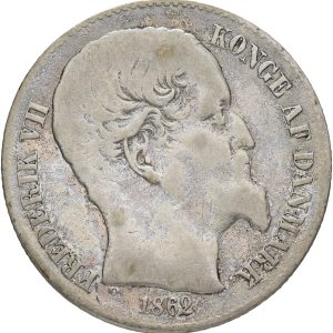 Dansk Vestindien, Frederik VII, 20 cents 1862, H 19, -sieg 19, KM, 67, kv. 1