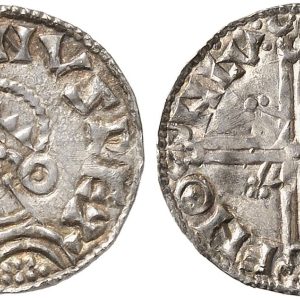 Magnus den Gode, 1042-1047, Lund, penning, Hbg, 5, møntmester DVRSTEN, 0,95 g, kv. 01